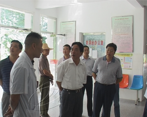 巫福生縣長到淮土檢查甲型H1N1流感防控工作