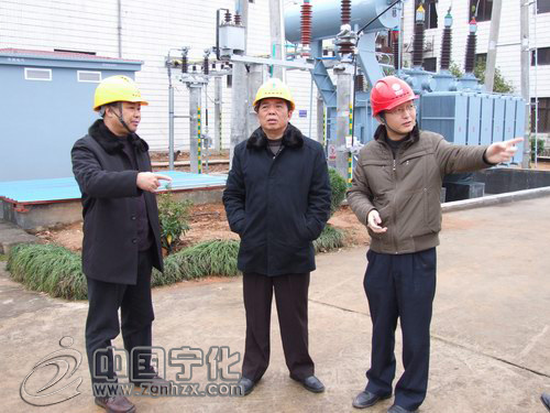 巫福生對110千伏高塹變擴建工程進行調研