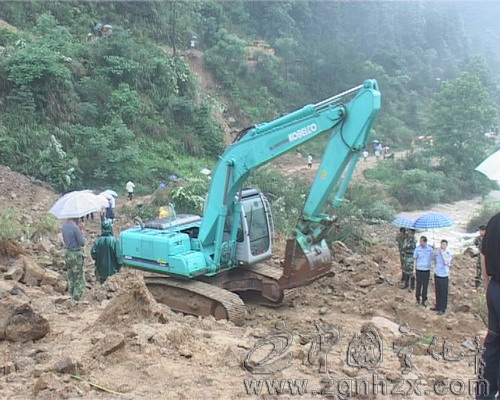 寧化全力救援白水寨電站被埋人員