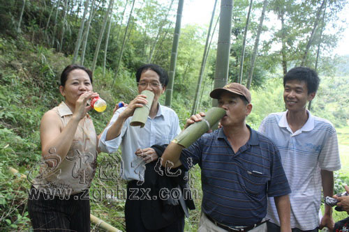 臺(tái)商青睞客家“竹筒酒”