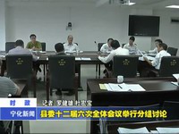 縣委十二屆六次全體會議舉行分組討論