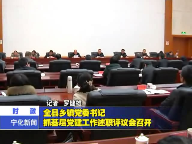 全縣鄉鎮黨委書記抓基層黨建工作述職評議會召開