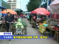 春節假后物價略降 不再“春節價”