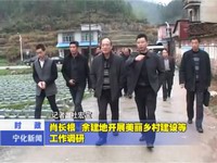 肖長根 余建地開展美麗鄉村建設等工作調研