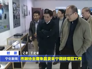 市政協主席朱昌賢來寧調研項目工作