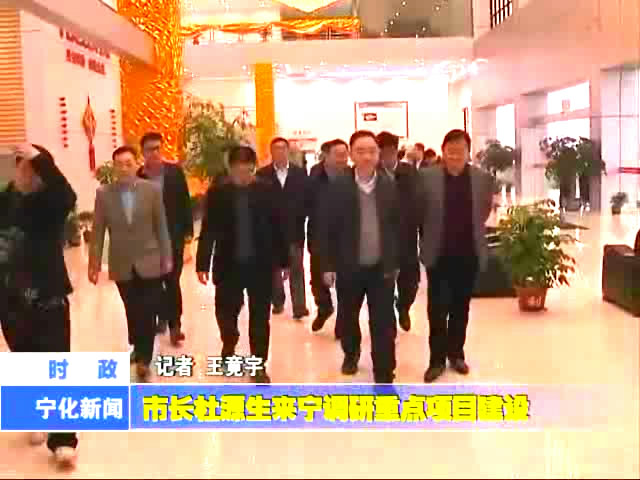 市長杜源生來寧調研重點項目建設