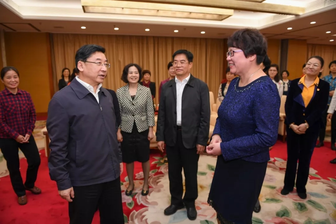 重磅！于偉國與參加中國婦女第十二次全國代表大會的福建代表座談