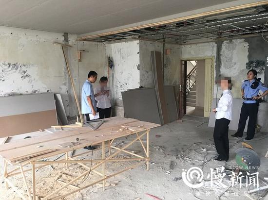 執行法官進入林某豪宅查看