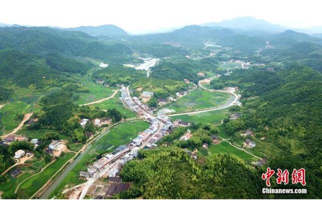 鳥瞰福建尤溪美麗山水