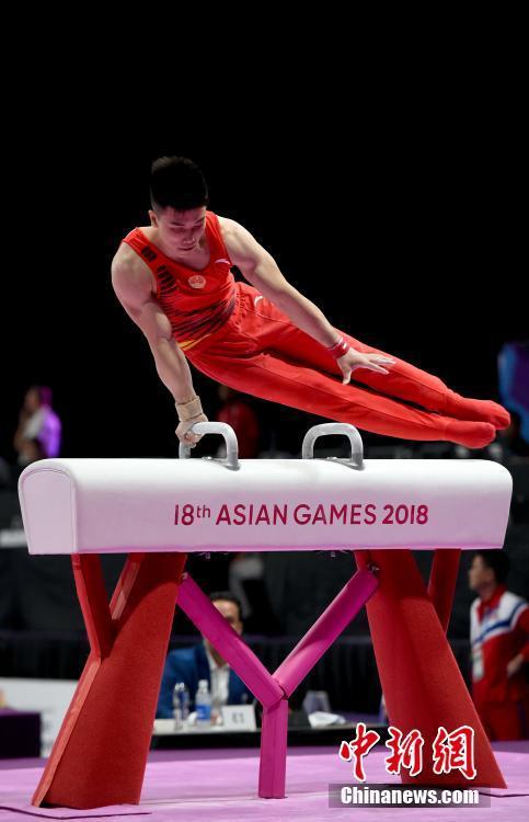 雅加達亞運會林超攀奪體操男子個人全能金牌