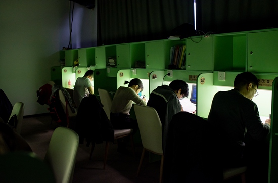 付費自習(xí)室里的考研季