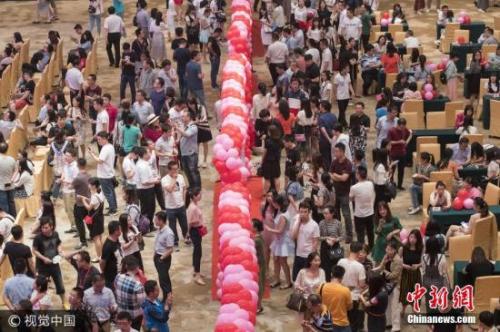 資料圖：山西組織公務員相親大會。圖片來源：視覺中國