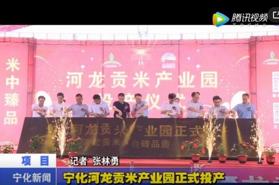 寧化河龍貢米產業園正式投產