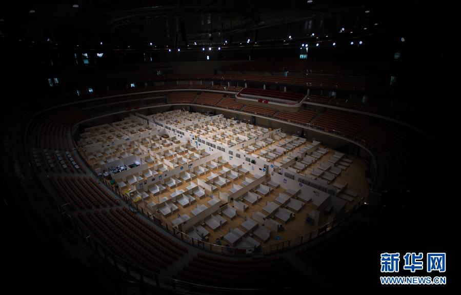 3月8日，武漢體育中心方艙醫(yī)院送走最后一批痊愈患者，正式休艙。這是休艙的武漢體育中心方艙醫(yī)院。 新華社記者 肖藝九 攝