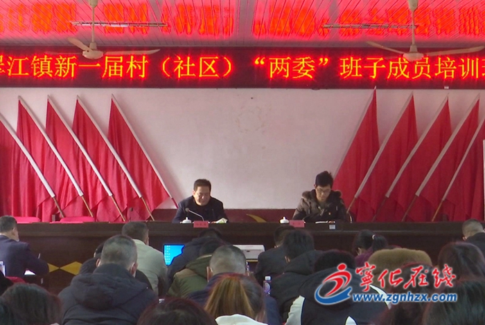 翠江鎮(zhèn)舉辦新一屆村（社區(qū)）“兩委”班子成員培訓(xùn)班