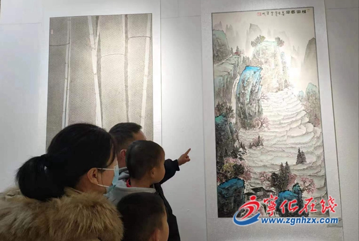 三明市工筆畫作品巡回展走進(jìn)寧化