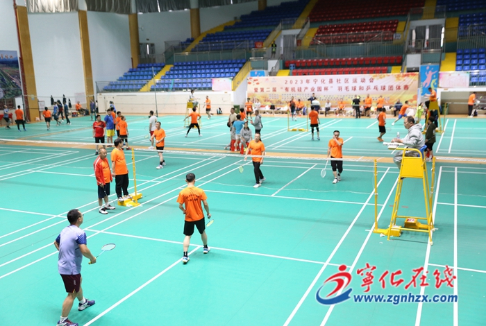 寧化縣社區運動會暨第二屆“有機硅產業園杯”羽毛球和乒乓球團體賽順利舉行