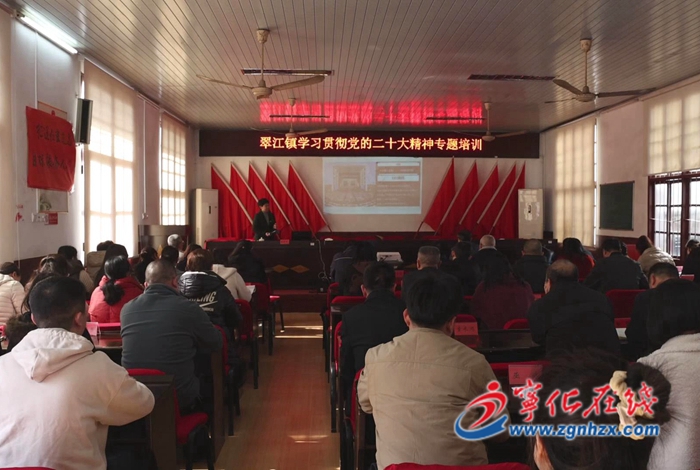 寧化翠江鎮(zhèn):舉辦學(xué)習(xí)貫徹黨的二十大精神專題培訓(xùn)