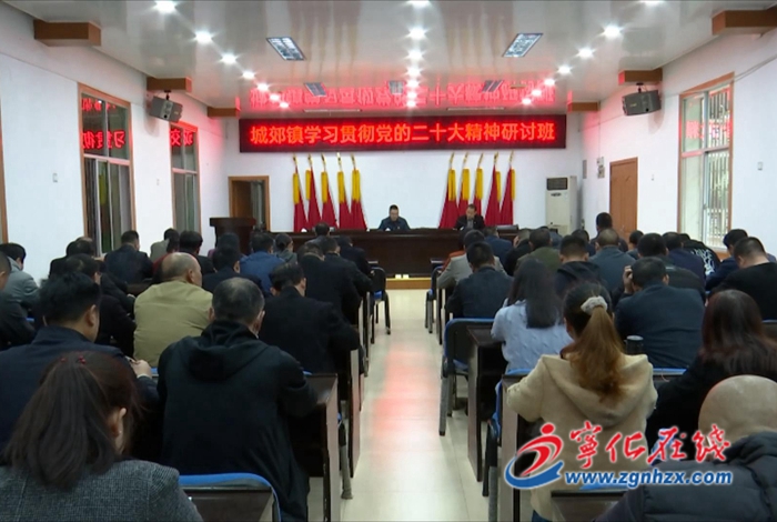 寧化城郊鎮:舉辦學習貫徹黨的二十大精神研討班
