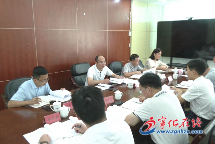 寧化縣政府黨組會議(理論學習中心組學習)召開