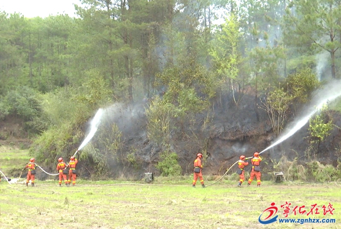 寧化縣石壁鎮開展森林防火實戰演練
