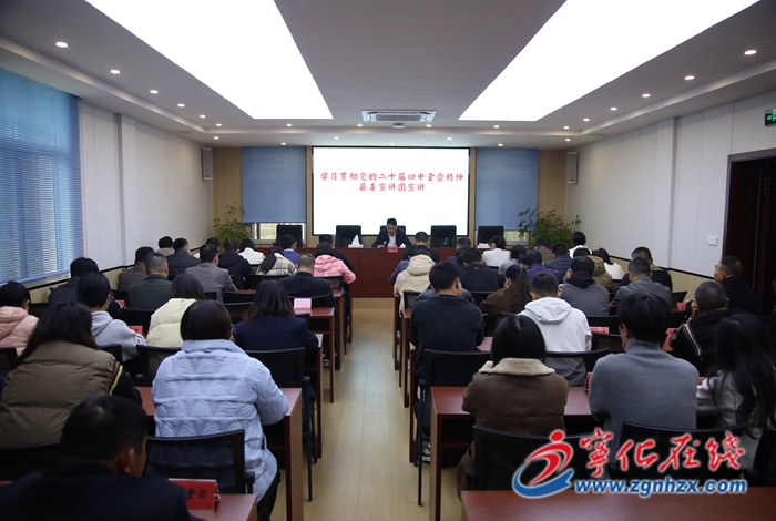 學(xué)習(xí)貫徹黨的二十屆四中全會(huì)精神縣委宣講團(tuán)赴湖村鎮(zhèn)開(kāi)展宣講